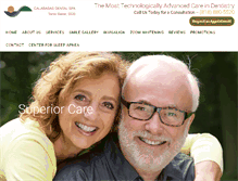 Tablet Screenshot of calabasasdentalspa.com